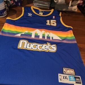 Adidas Carmelo Anthony Denver Nuggets NBA Basketball Jersey Sz 2XL Long